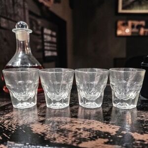 Libbey Duratuff Gibraltar Rock Glasses, Set of 4, Clear Barware, Dishwasher Safe